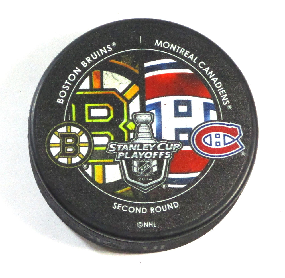 2014 Stanley Cup Playoffs 2nd Round Bruins vs Canadiens NHL Hockey Puck