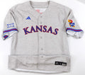 Kansas Jayhawks Blank XII Game Issued Grey Adidas Baseball Jersey - Size 46