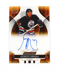 2024-25 Upper Deck Engrained Icons Autographs Georges Laraque #CAGL Oilers Auto