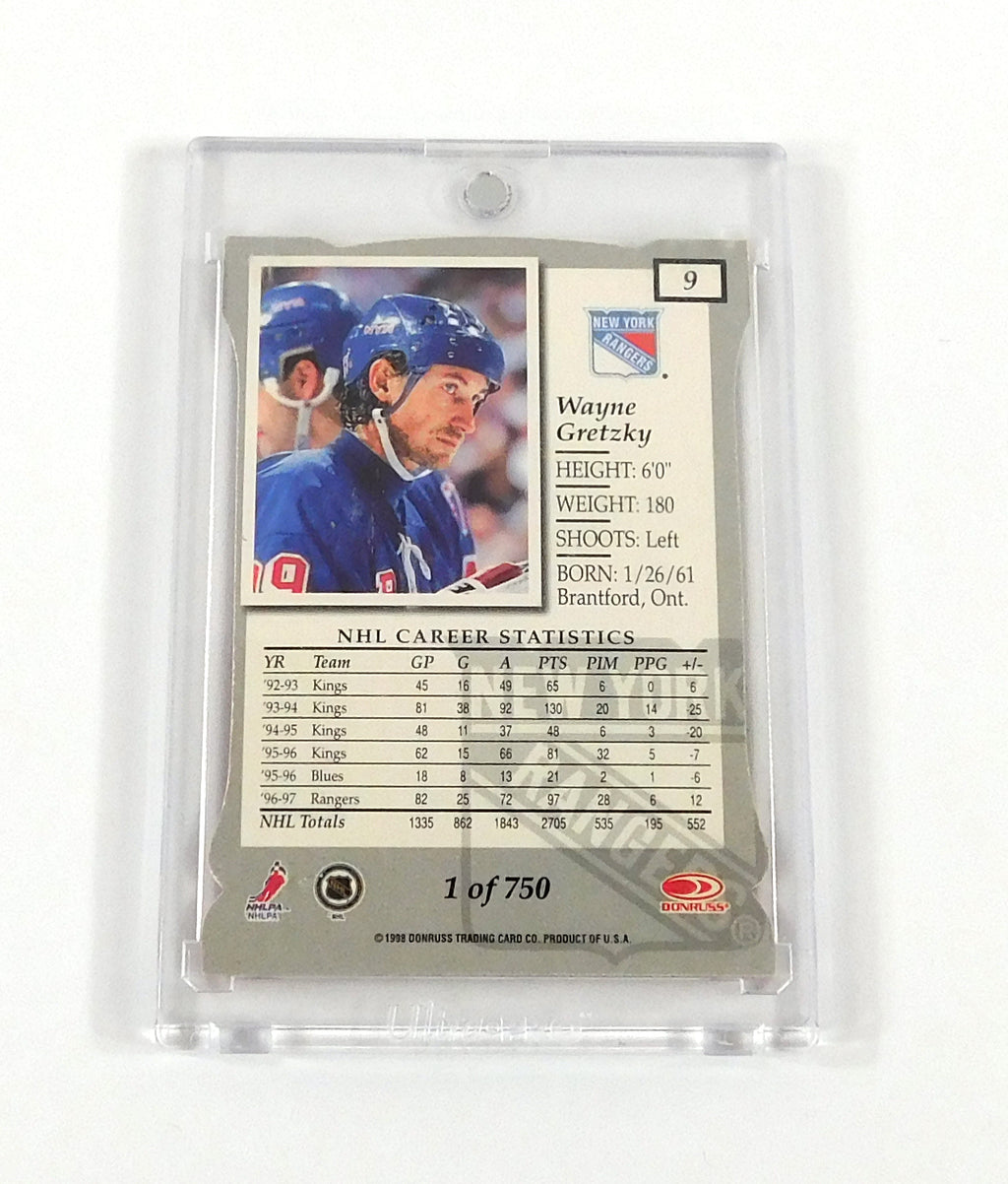 1997-98 Donruss Elite Aspirations Wayne Gretzky #9 Die-Cut /750 Pic2