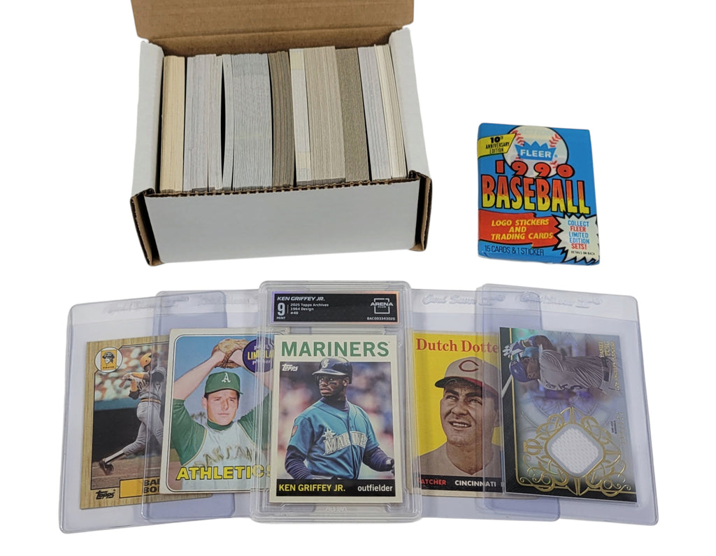 Baseball Card Gift Pack (300) 1-Slab, Vintage Pack, 50s, 60s, Relic & Bonds RC