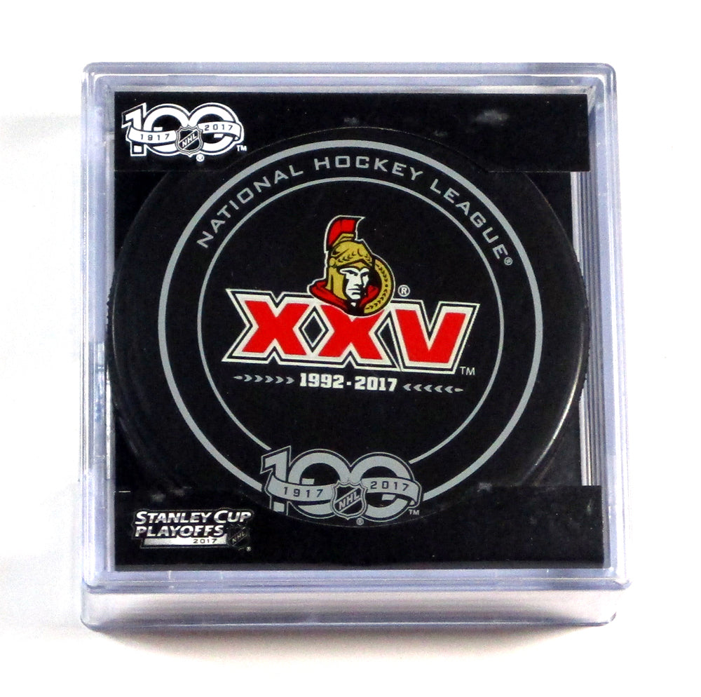 2017 Stanley Cup Playoffs Ottawa Senators XXV NHL Official Game Puck Sealed New