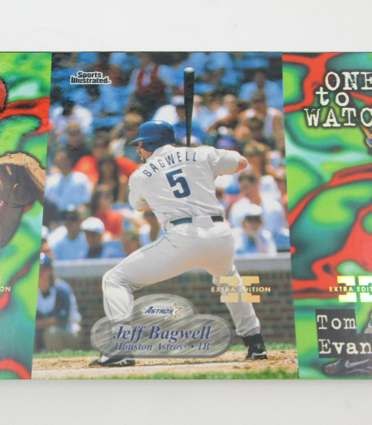 1998 Fleer Sports Illustrated Uncut Strip (Sheet) w/ Bagwell Pic2