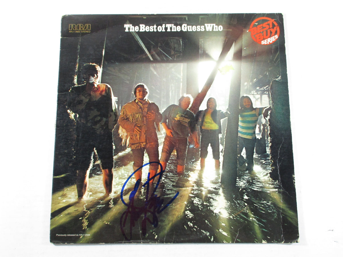 Garry Peterson Signed LP Record Album The Best of The Guess Who w/ AUTO 6