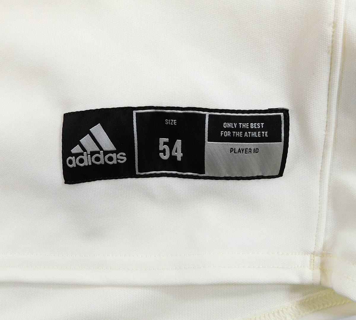 Kansas Jayhawks Blank XII Game Issued Cream Adidas Baseball Jersey - Size 54 Pic2