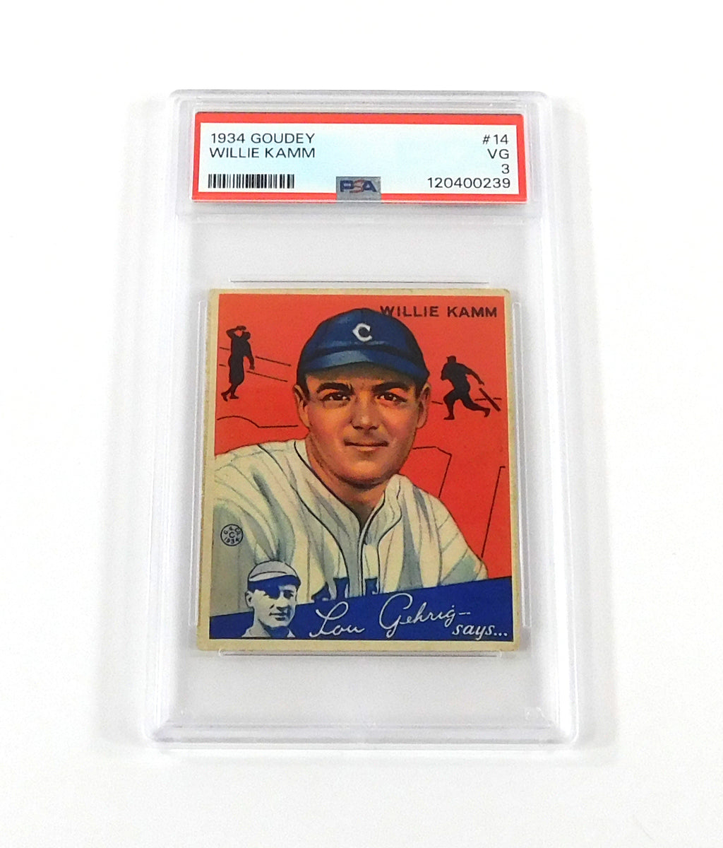 1934 Goudey Willie Kamm #14 Indians PSA 3 DF036542