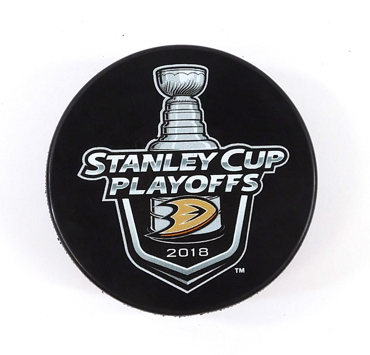 2018 Stanley Cup Playoffs Anaheim Ducks Logo Official NHL Hockey Puck