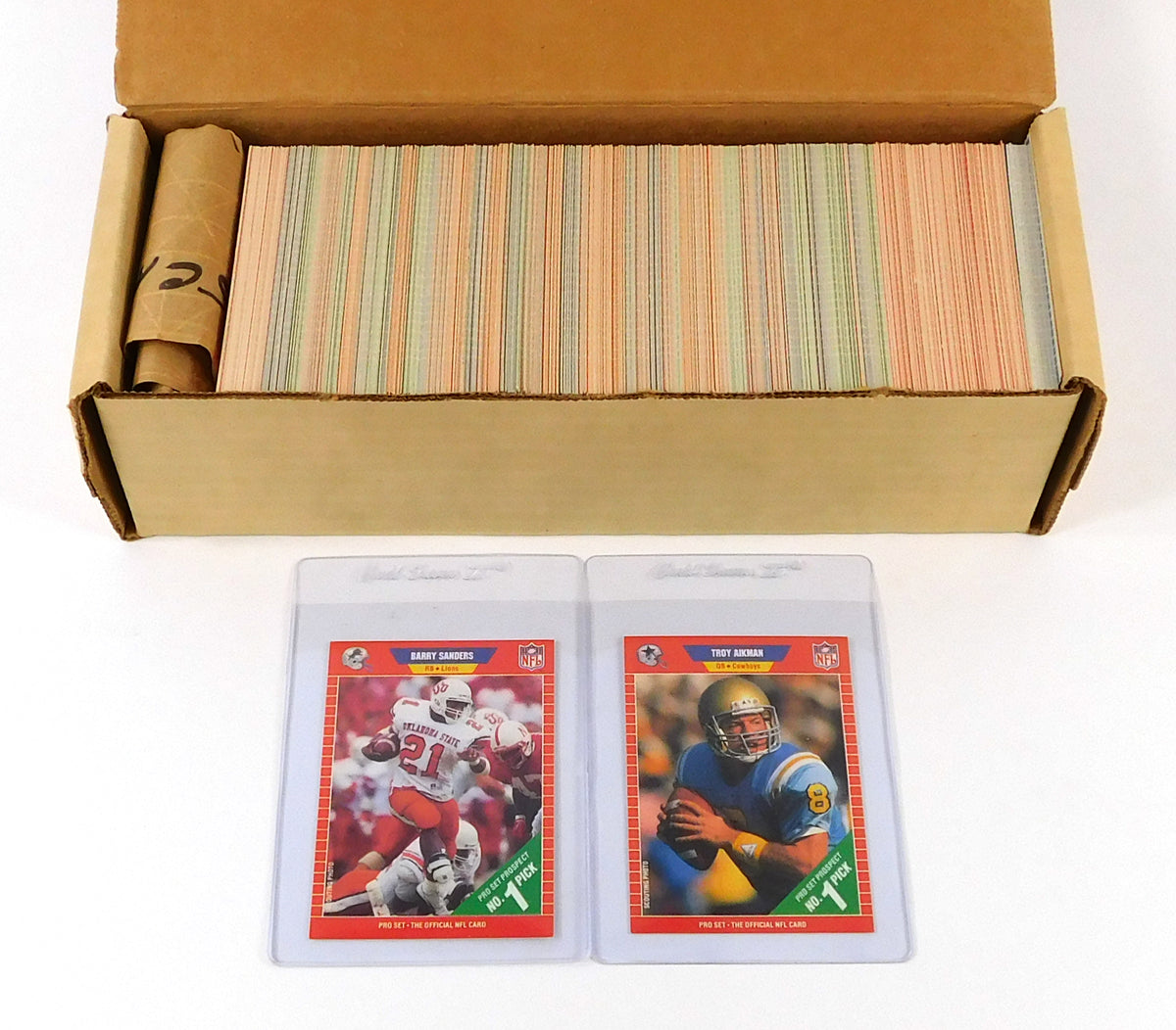 # 1989 Pro Set Complete Football Set (560) Nm-Mt Troy Aikman RC Barry Sanders RC