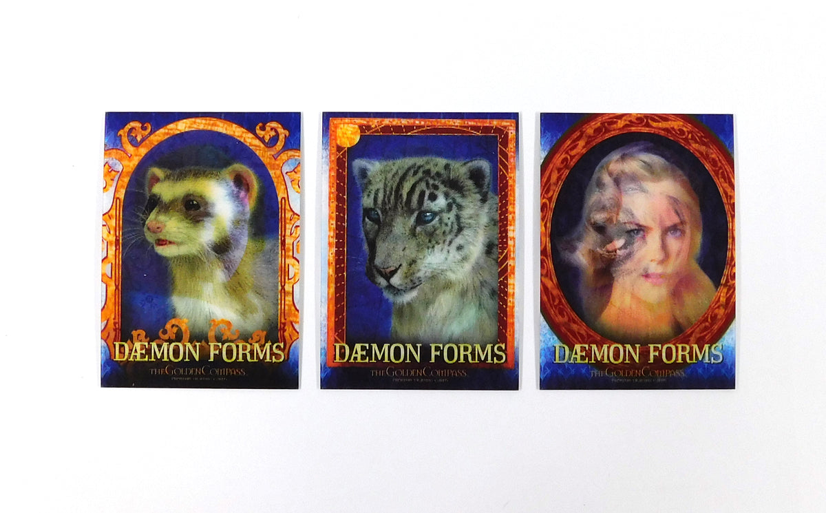 2007 Inkworks The Golden Compass Daemon Forms Trading Card Insert Set (3)