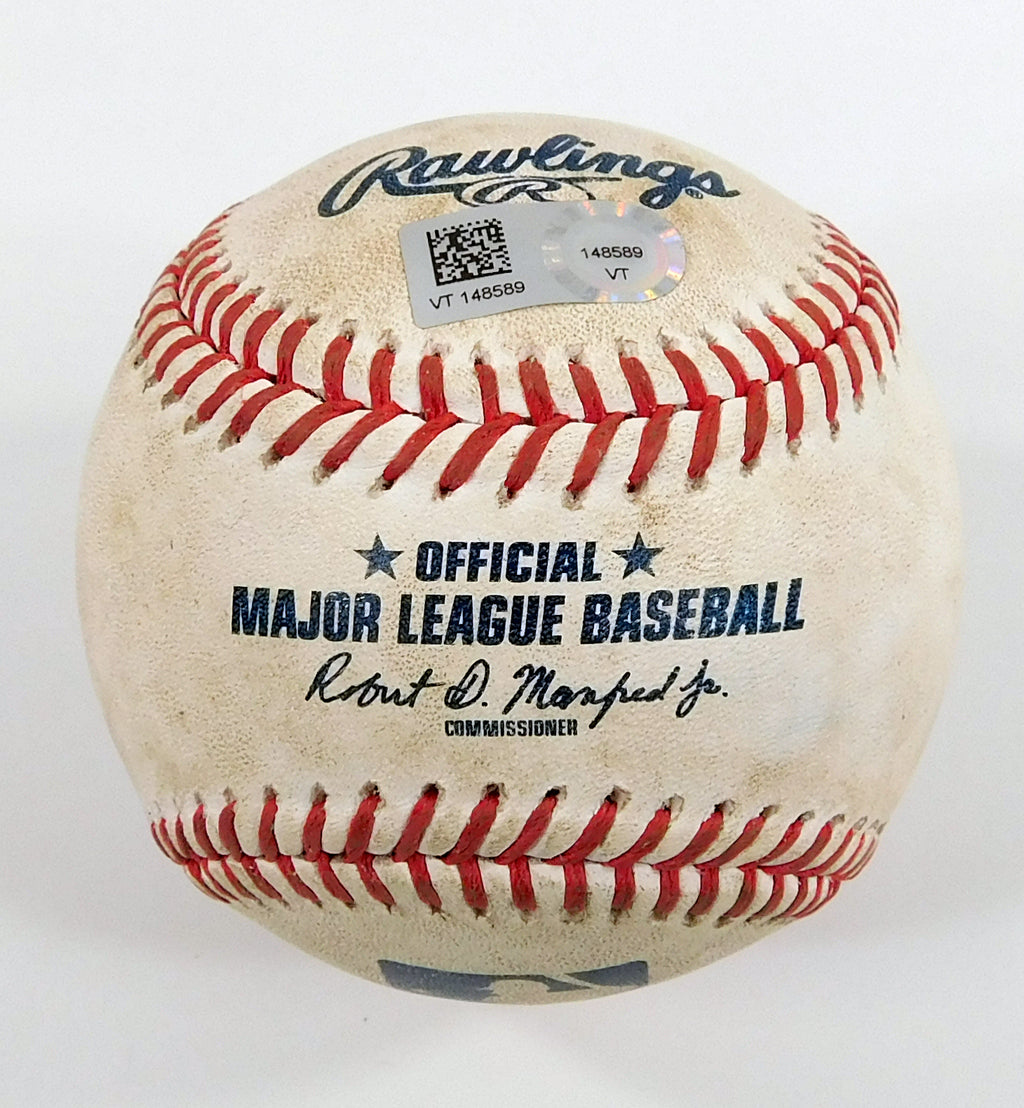 Cubs @ Nationals 5-3-23 Game-Used Baseball Joey Meneses (SO)/Marcus Stroman COA