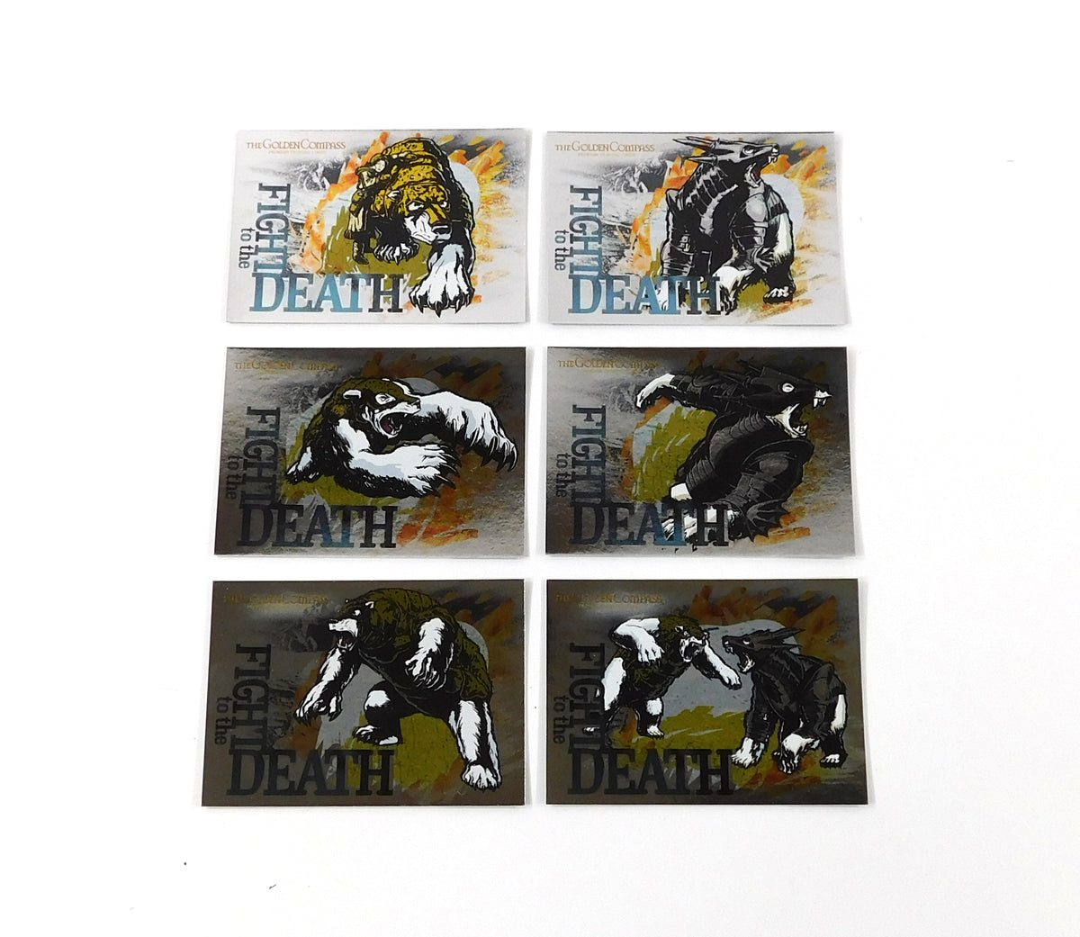 2007 Inkworks The Golden Compass Fight to the Death Trading Card Insert Set (6)