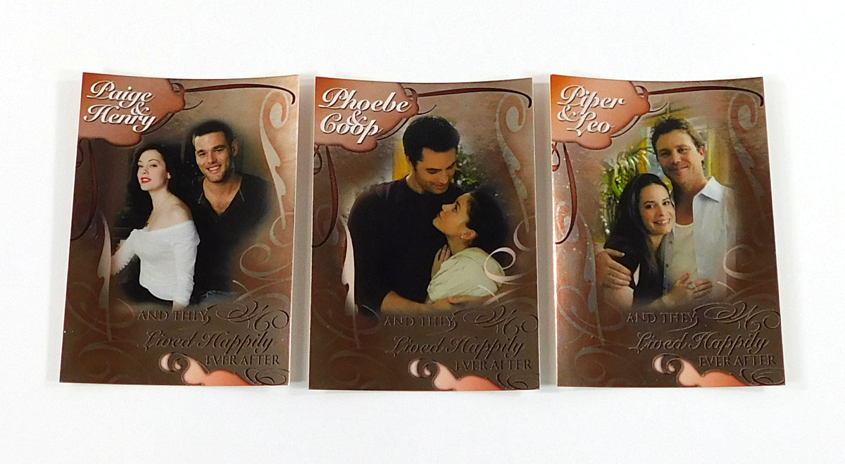 2007 Inkworks Charmed Forever They Lived Happily Ever After Chase Card Set (3)