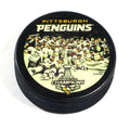 2016 Stanley Cup Champions Pittsburgh Penguins Team Photo NHL Hockey Puck