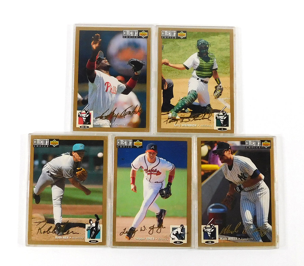 Lot of (9) 1994 Collector's Choice Gold Signatures: Wade Boggs Chipper Jones Pic2