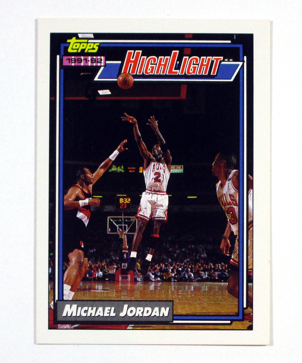 1992-93 Topps HighLight Michael Jordan #3 Bulls Blank Back Rare