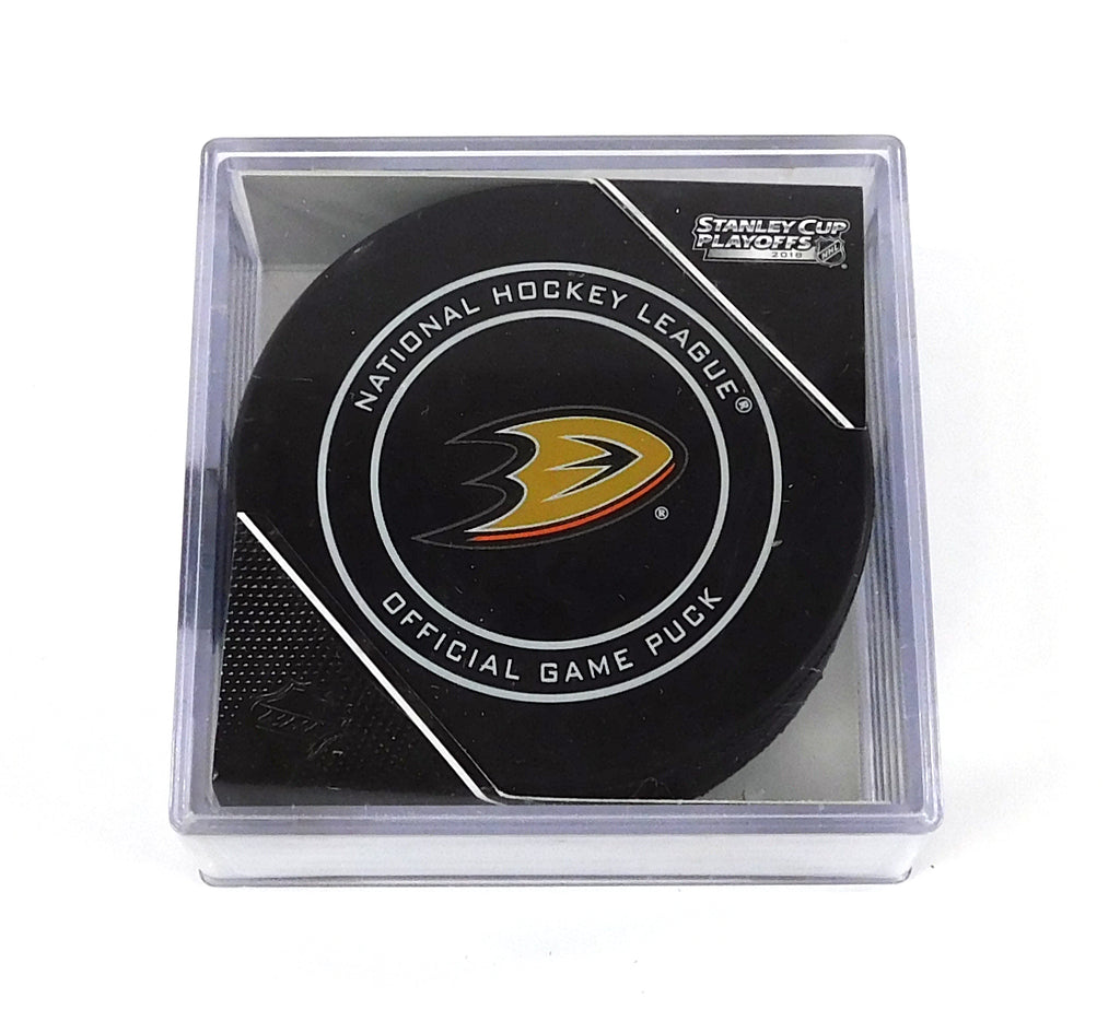 2018 Stanley Cup Playoffs Anaheim Ducks Official NHL Game Puck New in Cube