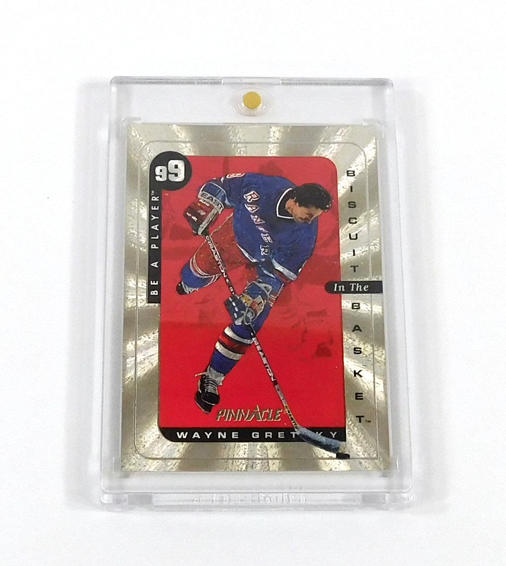 1996-97 Pinnacle Be a Player Wayne Gretzky #1 Biscuit in the Basket Rangers