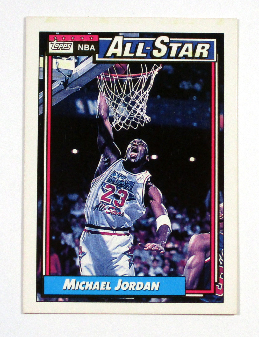 1992-93 Topps All-Star Michael Jordan #115 Bulls Blank Back Rare