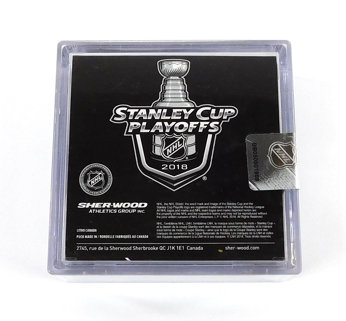 2018 Stanley Cup Playoffs Anaheim Ducks Official NHL Game Puck New in Cube Pic2