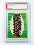 1961 Topps Football Cleveland Browns Team Card #76 PSA 8