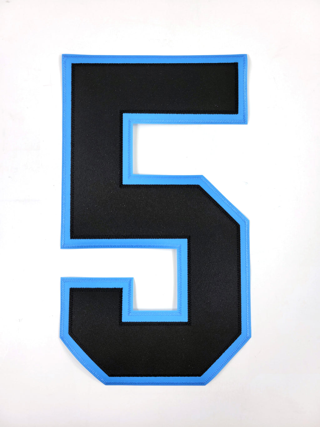 Utah Hockey Club #5 Iron-On Tackle Twill Jersey Number Patch Back 5 (Black)