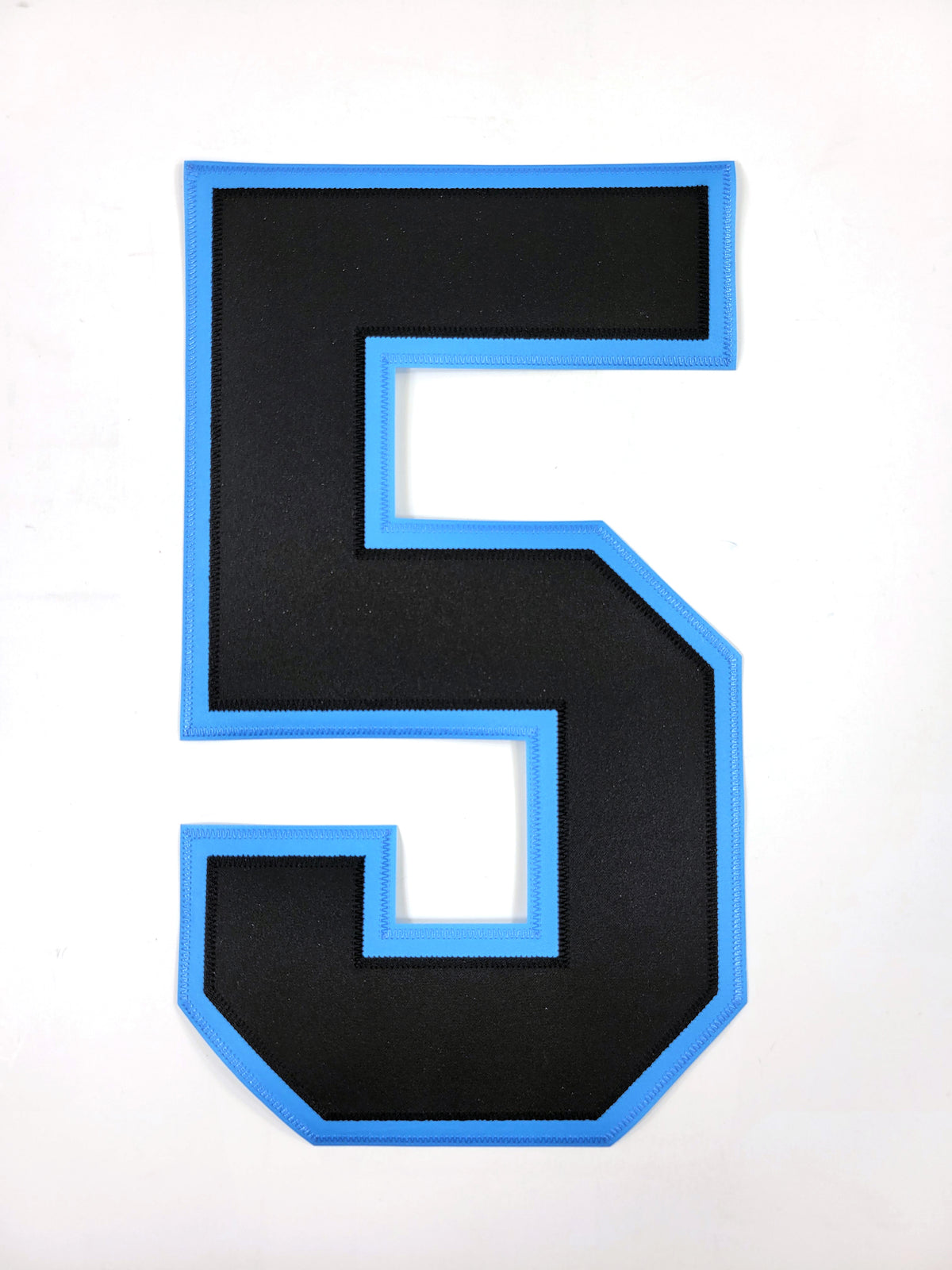 Utah Hockey Club #5 Iron-On Tackle Twill Jersey Number Patch Back 5 (Black)