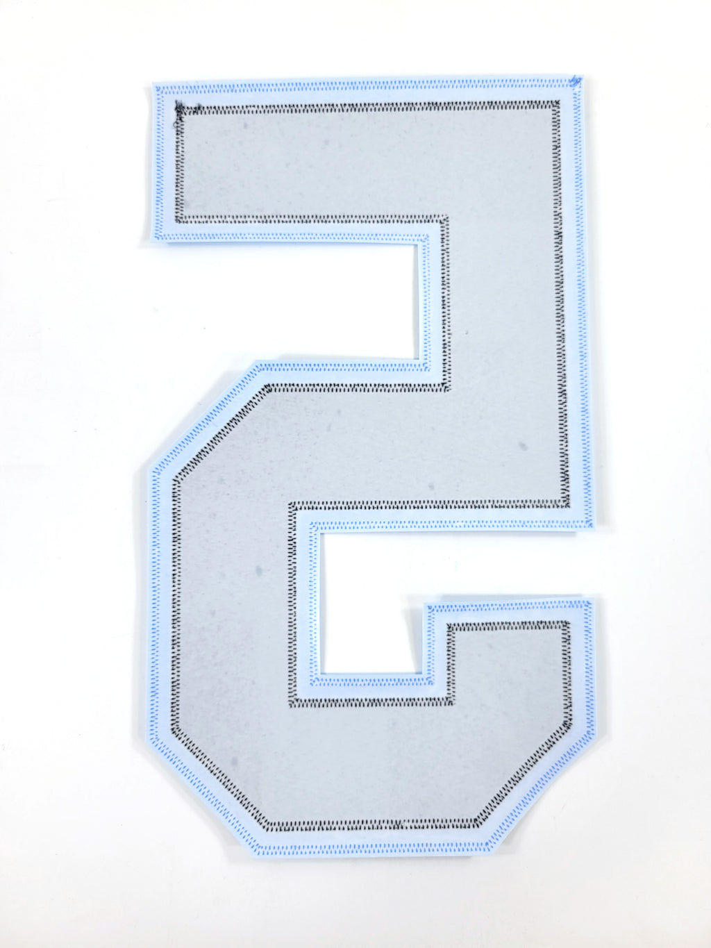 Utah Hockey Club #5 Iron-On Tackle Twill Jersey Number Patch Back 5 (Black) Pic2