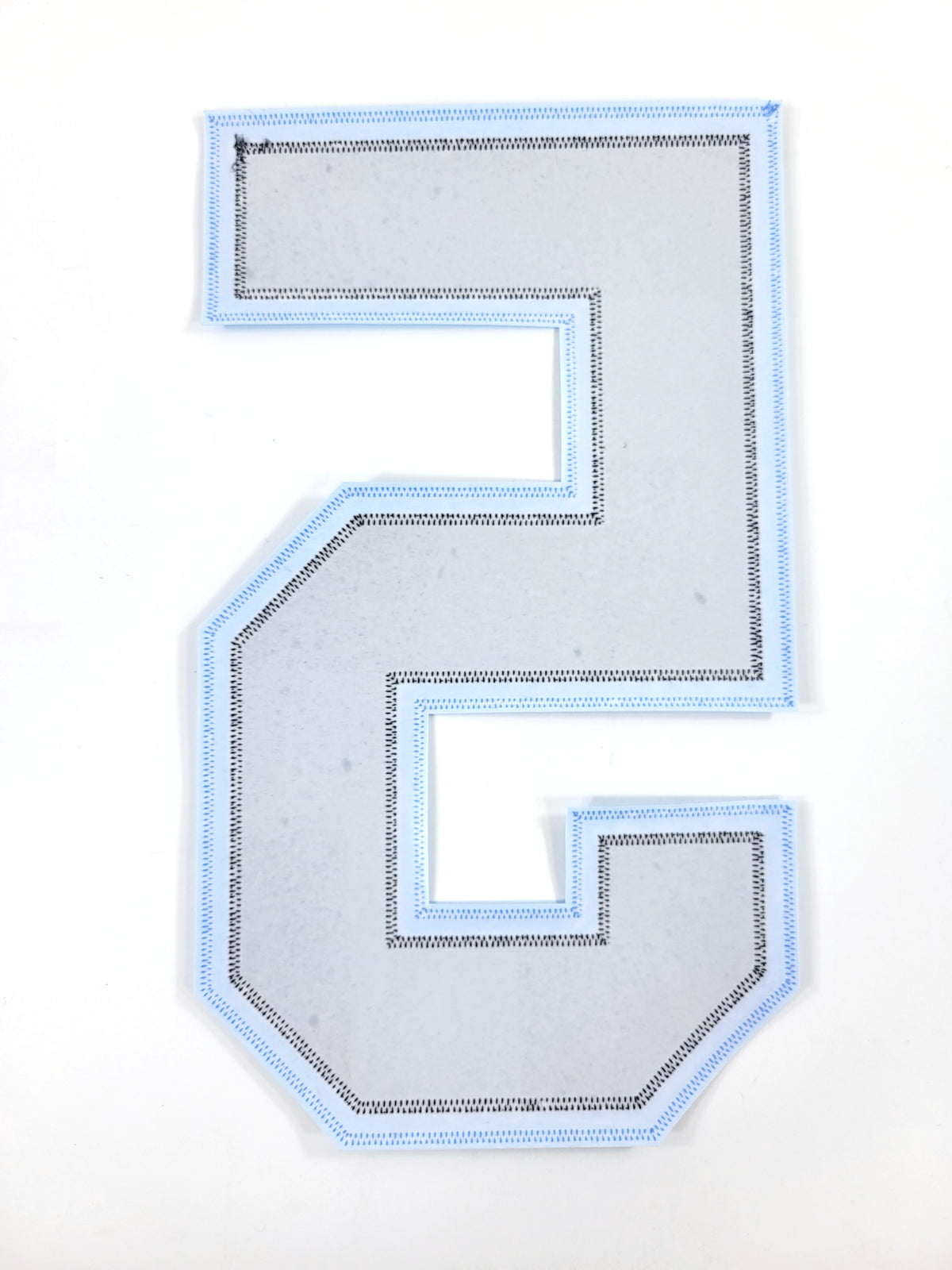 Utah Hockey Club #5 Iron-On Tackle Twill Jersey Number Patch Back 5 (Black) Pic2