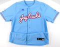 Kansas Jayhawks Blank XII Game Issued Light Blue Adidas Baseball Jersey- Size 44