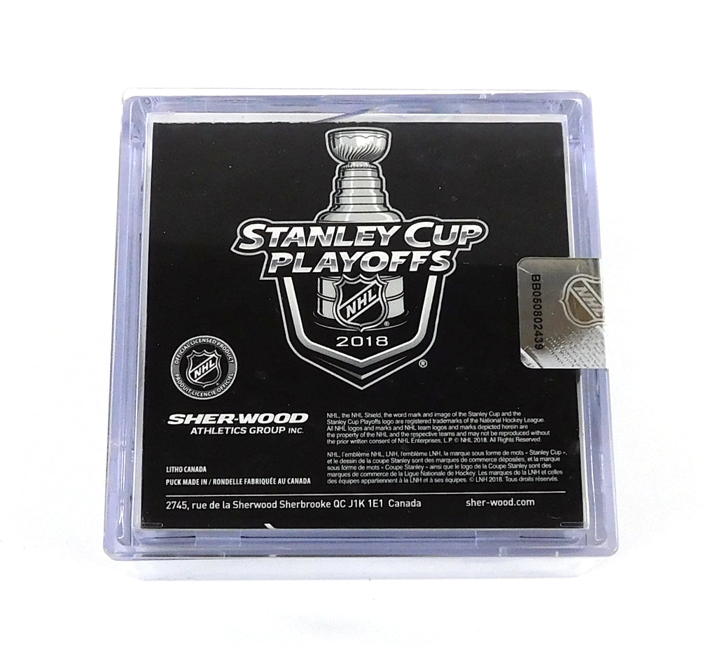 2018 Stanley Cup Playoffs New Jersey Devils Official NHL Game Puck New in Cube Pic2