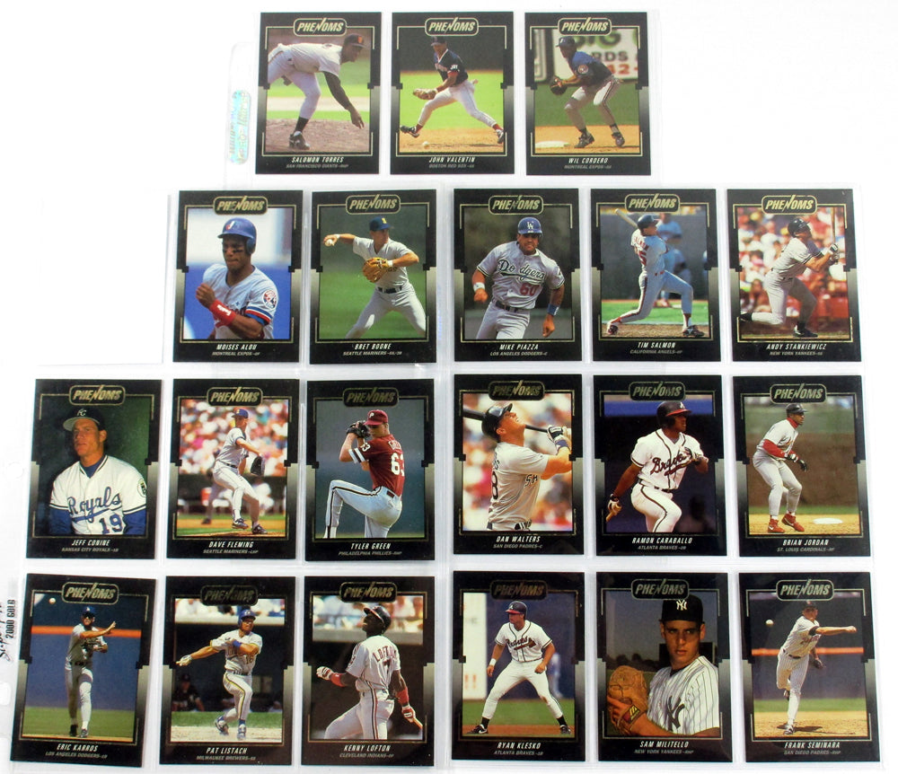 1992 Donruss Rookies Phenoms Baseball Insert Set (20) Nm/Mt Mike Piazza
