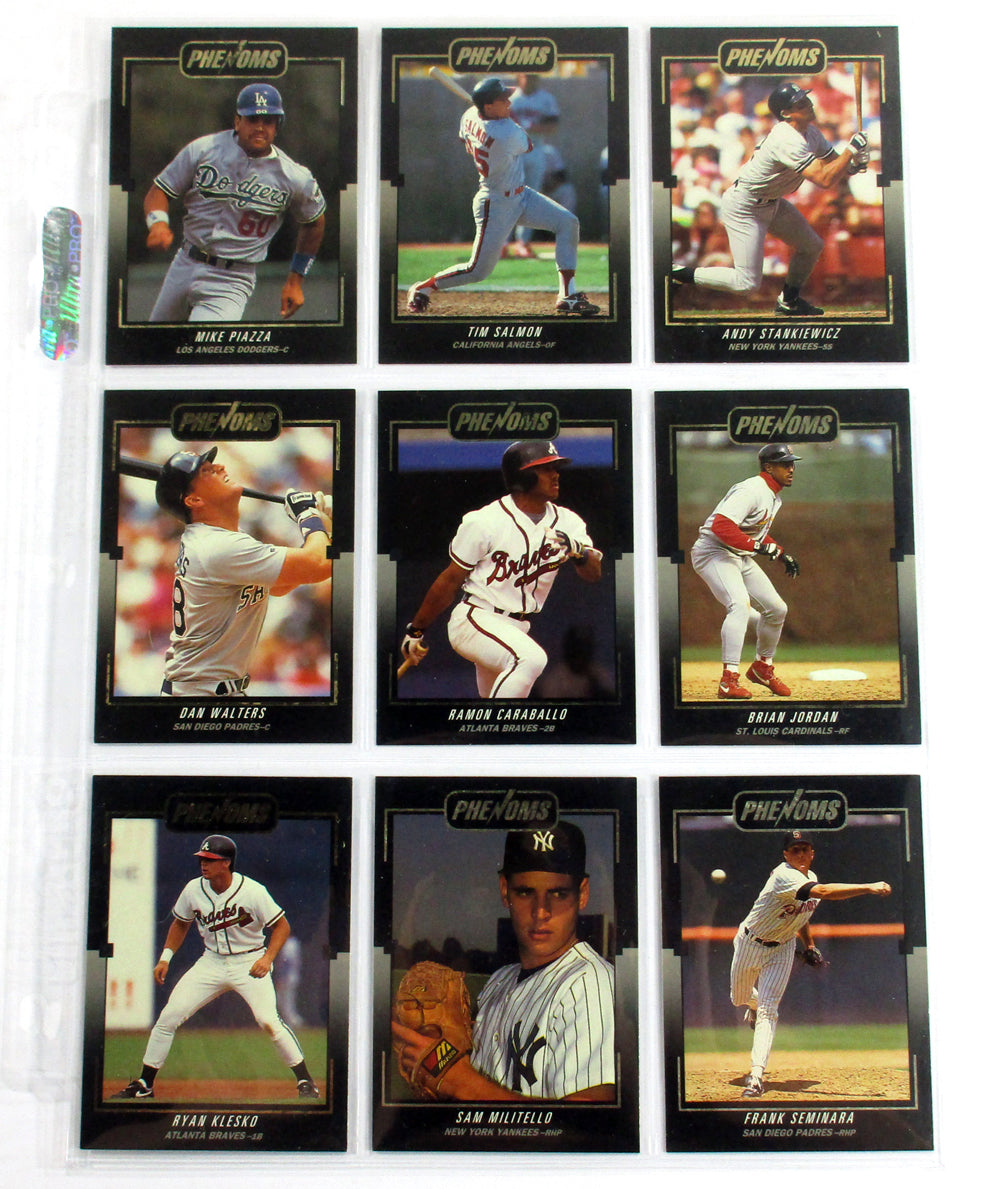 1992 Donruss Rookies Phenoms Baseball Insert Set (20) Nm/Mt Mike Piazza Pic2