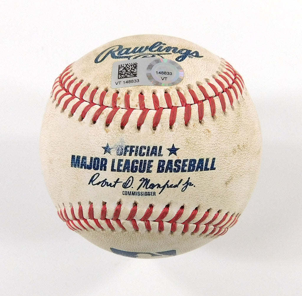Rockies @ Nationals 7-25-23 Game-Used Baseball McMahon (Singles GB) Williams COA