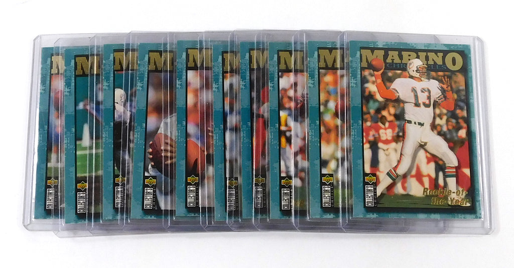 1995 Collector's Choice Dan Marino Chronicles Football Insert Set (10)