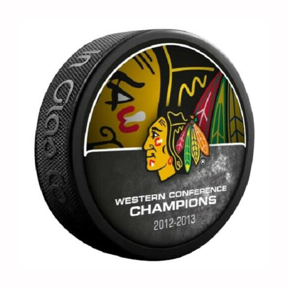 2012-13 Western Conference Champions Chicago Blackhawks Official NHL Game Puck