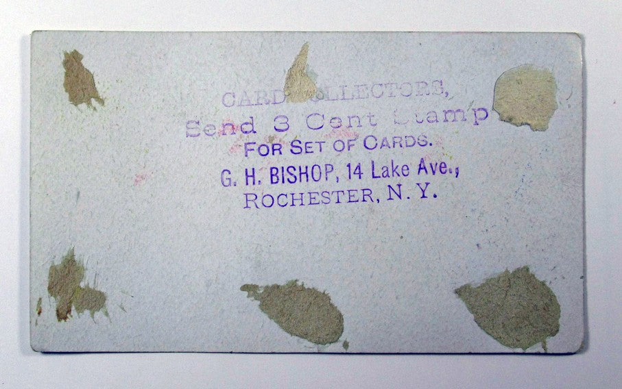 G.H.Bishop Trading cards Two elder people one sewing and smoking pipe Trade Card Pic2
