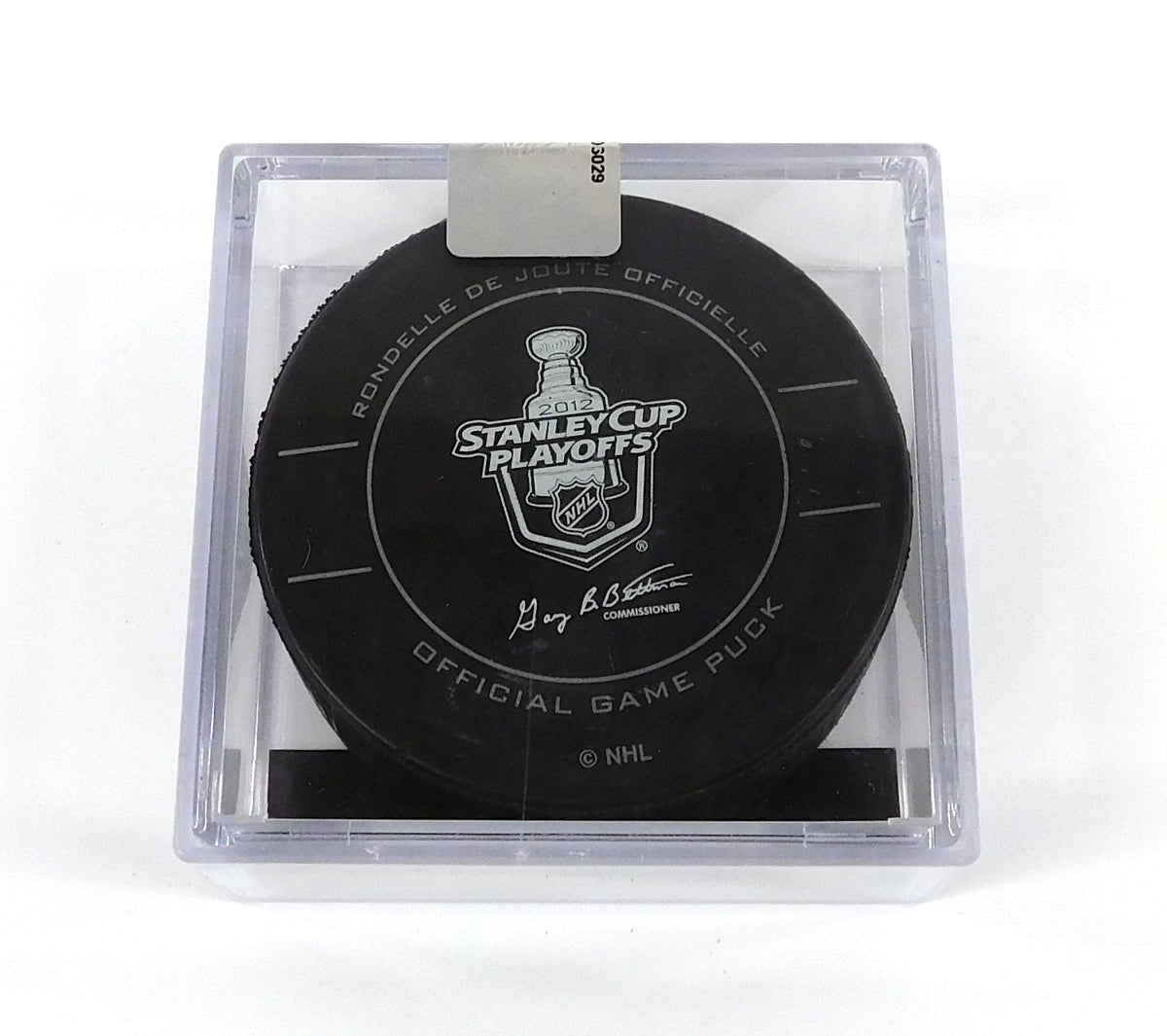 2012 Stanley Cup Final Game 2 Devils vs Kings Official NHL Game Puck New in Cube Pic2
