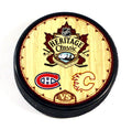 2011 Heritage Classic Canadiens vs Flames Official NHL Hockey Puck