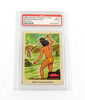1959 Indian Trading Card Spear Fishing for Salmon #42 PSA 9 DF036613