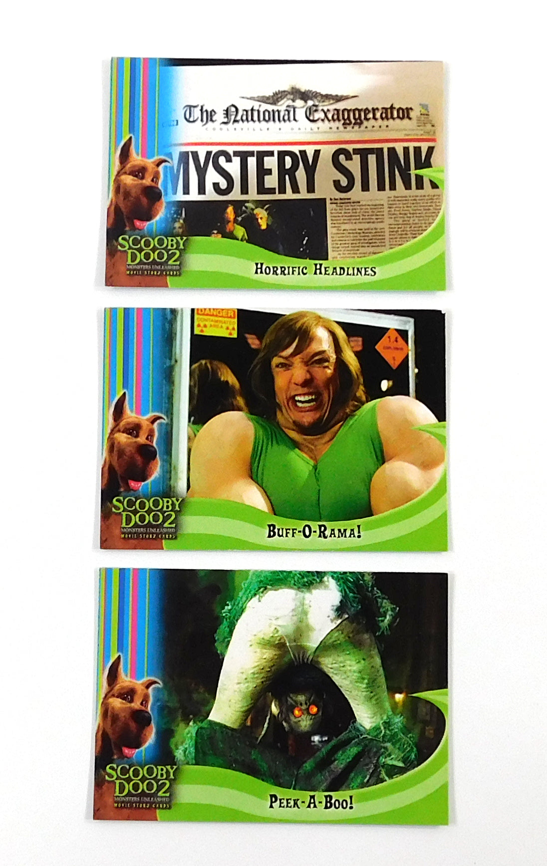2004 Inkworks Scooby Doo 2 Monsters Unleashed Box Loaders Chase Card Set (3)