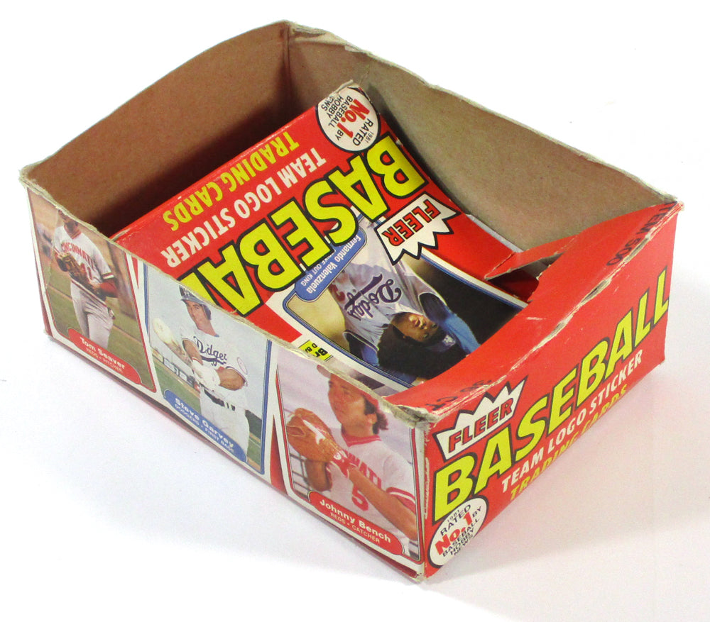 1982 Fleer Baseball EMPTY Box 36ct Item #500 Pic2