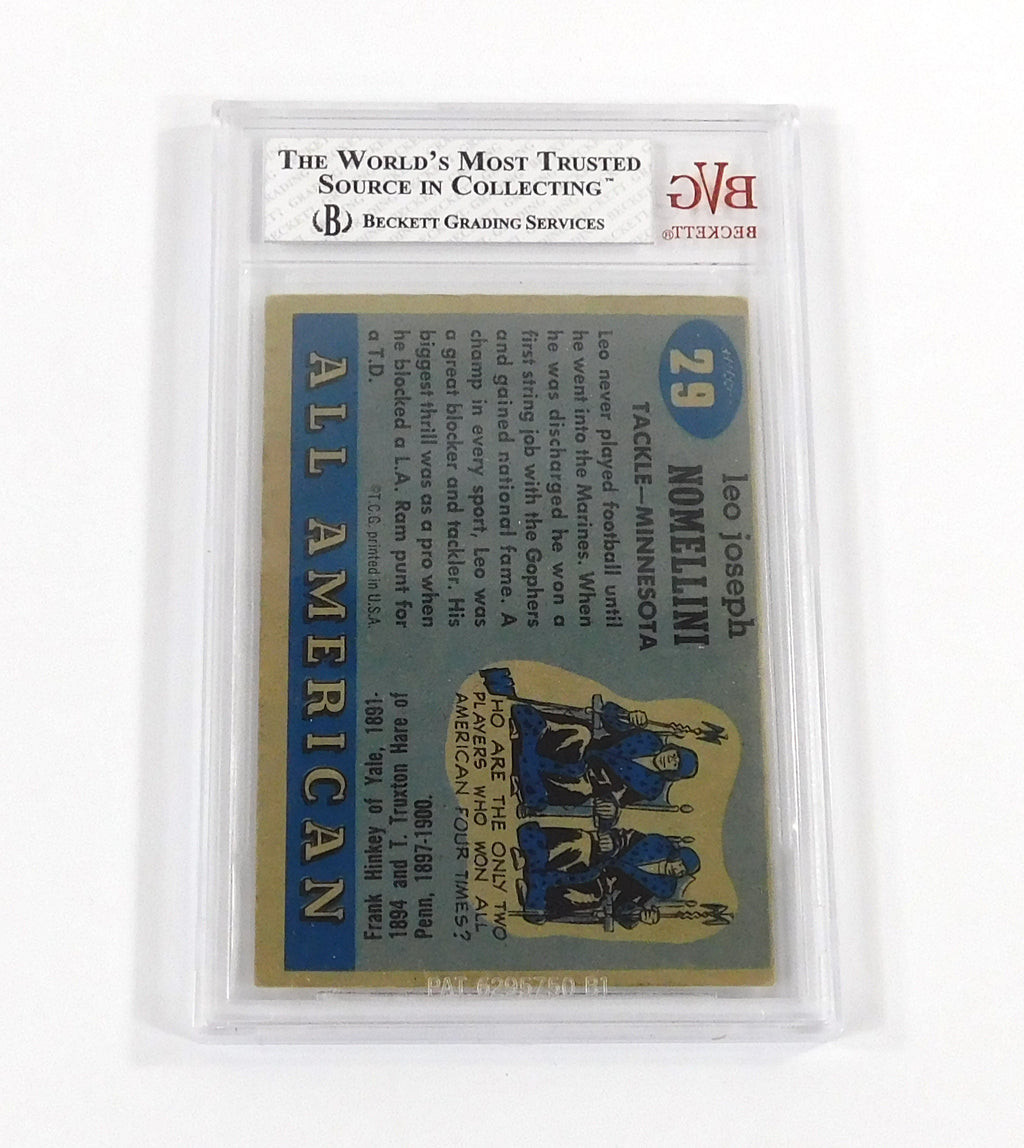 1955 Topps All-American Football Leo Nomellini SP #29 BVG 3.5 DF037677 Pic2