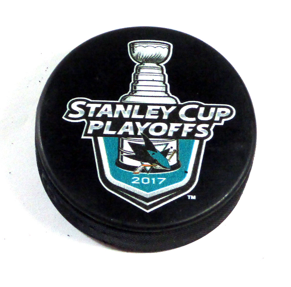 2017 Stanley Cup Playoffs San Jose Sharks Logo Official NHL Hockey Puck