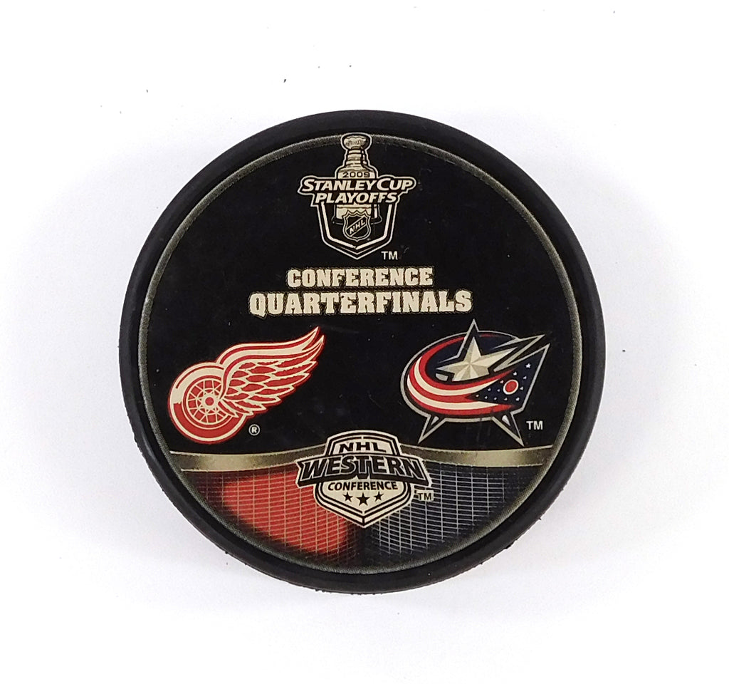 2009 Stanley Cup Playoffs Red Wings vs Blue Jackets Official NHL Score Puck