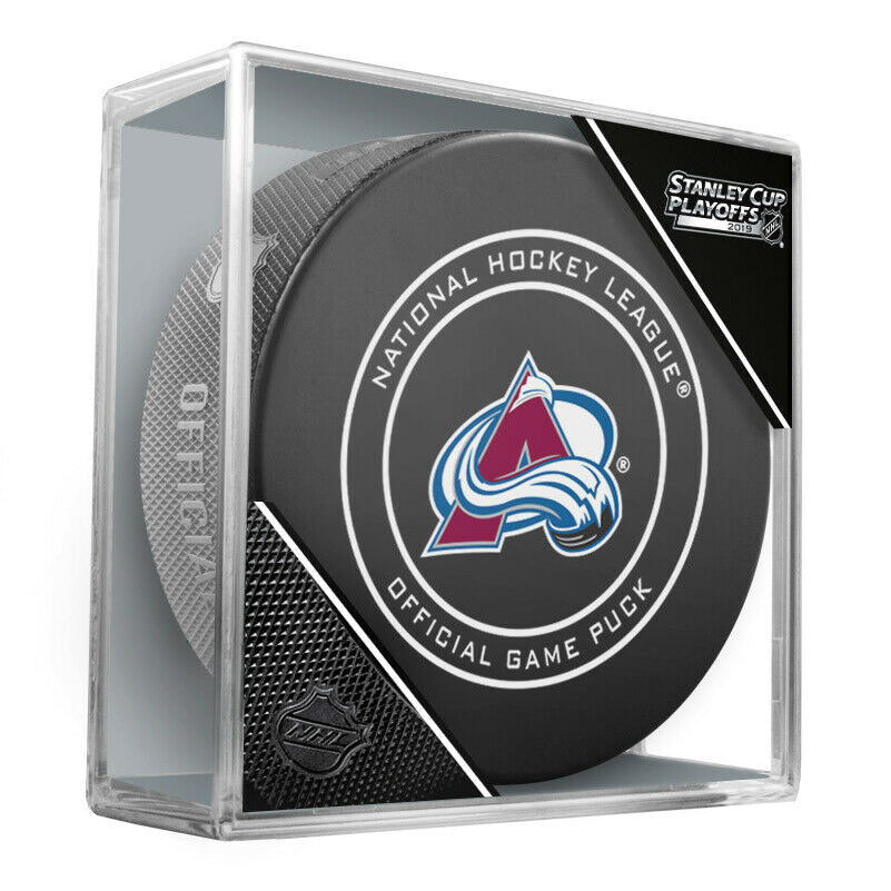 2019 Stanley Cup Playoffs Colorado Avalanche NHL Official Game Puck Sealed New