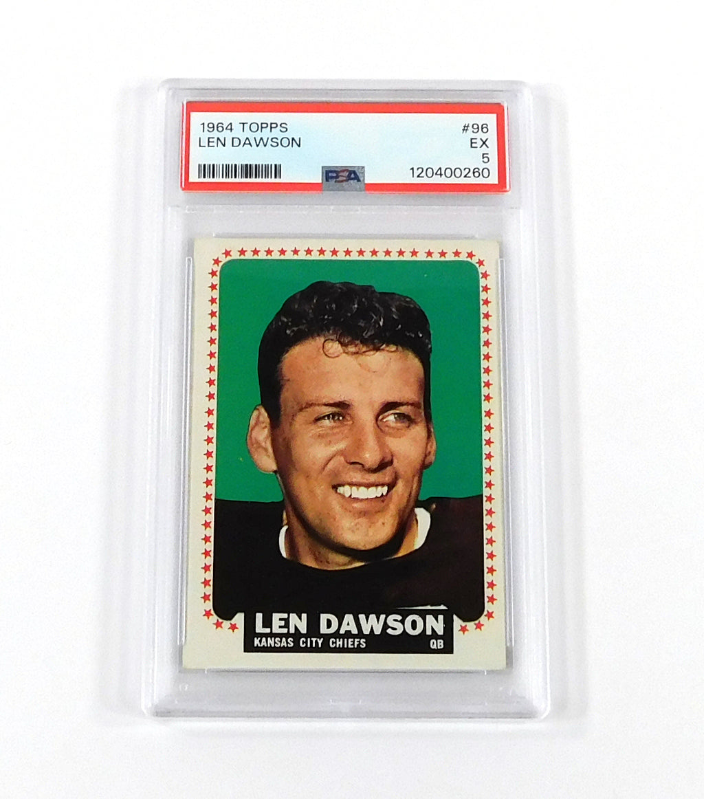 1964 Topps Football Len Dawson #96 Chiefs PSA 5 DF036566