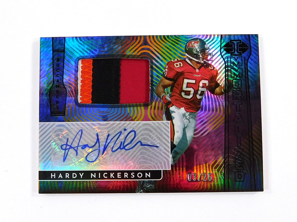 2022 Panini Illusions Immortalized Jersey Autographs Blue Hardy Nickerson 03/35