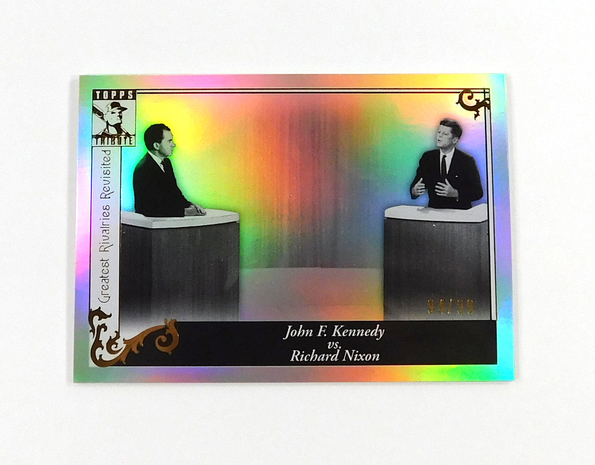 2010 Topps Tribute John F. Kennedy vs Richard Nixon #GR95 Greatest Rivalries /99