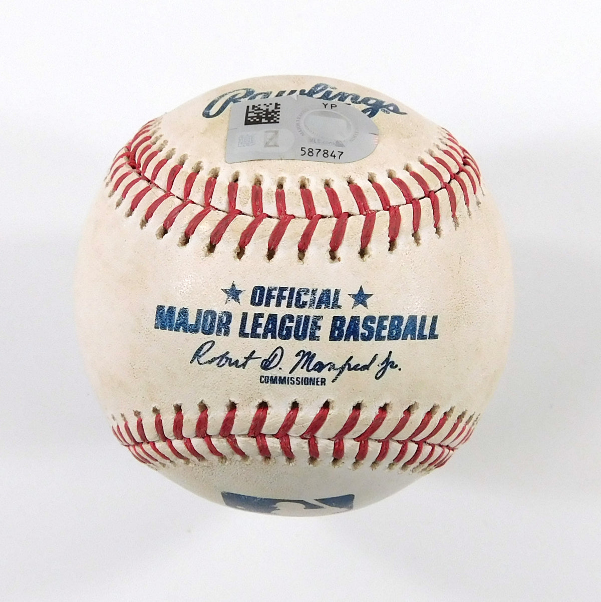 Dodgers @ Nationals 9-10-23 Game-Used Baseball Keibert Ruiz / Ryan Yarbrough COA