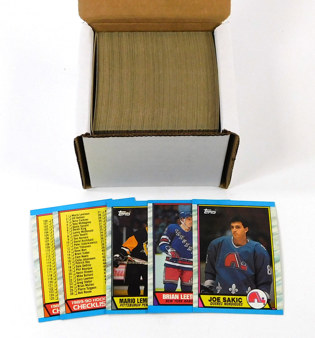 1989-90 Topps Hockey Complete Set (198) Nm-Mt Joe Sakic RC Brian Leetch RC Hull